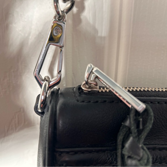 Rebecca Minkoff - Black Leather Chain Strap Bag Mini - Picture 3 of 12